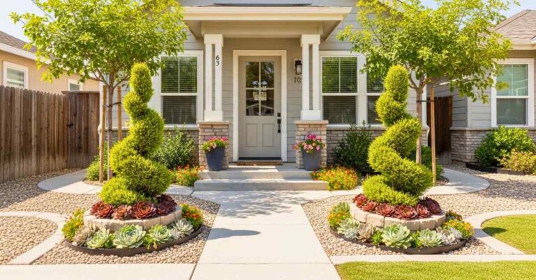 mall Front Yard Landscaping Curb Appeal