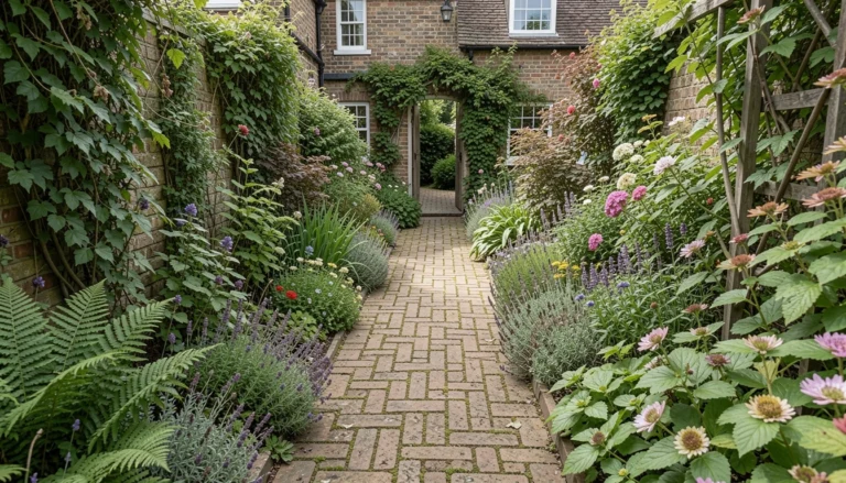How to Lay a Brick Garden Path