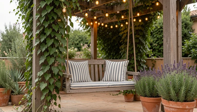 11 Inviting Terrace Garden Ideas With Swing For Lazy Afternoons