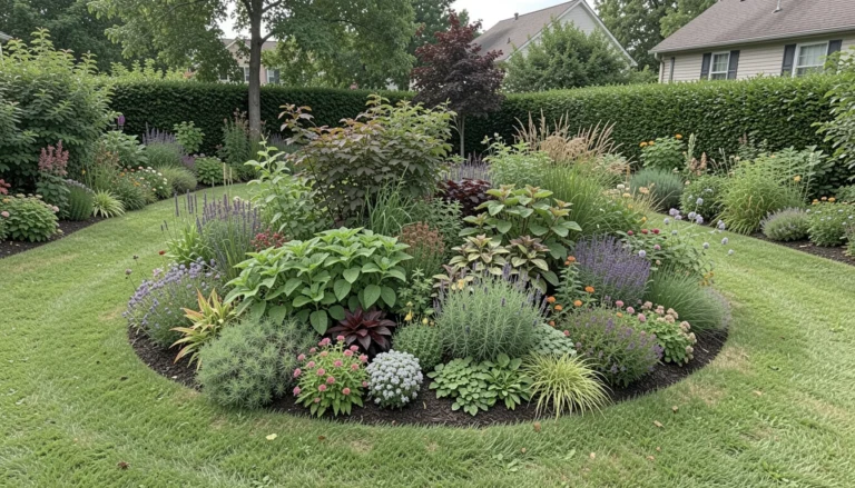 How To Make Circle Flower Bed For A Beautiful Focal Point